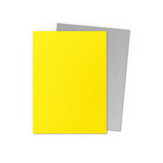 Dragon Shield Yellow & Silver Matte Dual Sleeves – 100 Premium Standard Size Sleeves
