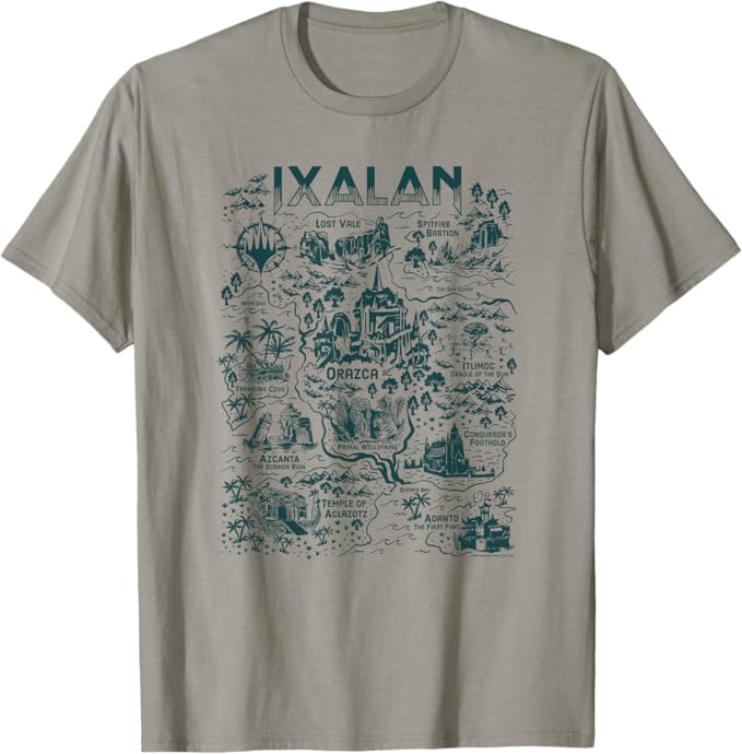 Magic: The Gathering Ixalan Distressed Treasure Map T-Shirt (MEDIUM)