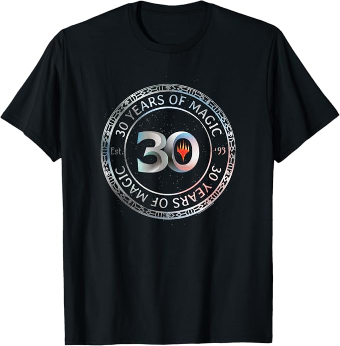 Magic: The Gathering 30 Years Of Magic Commemorative Seal T-Shirt (MEDIUM)