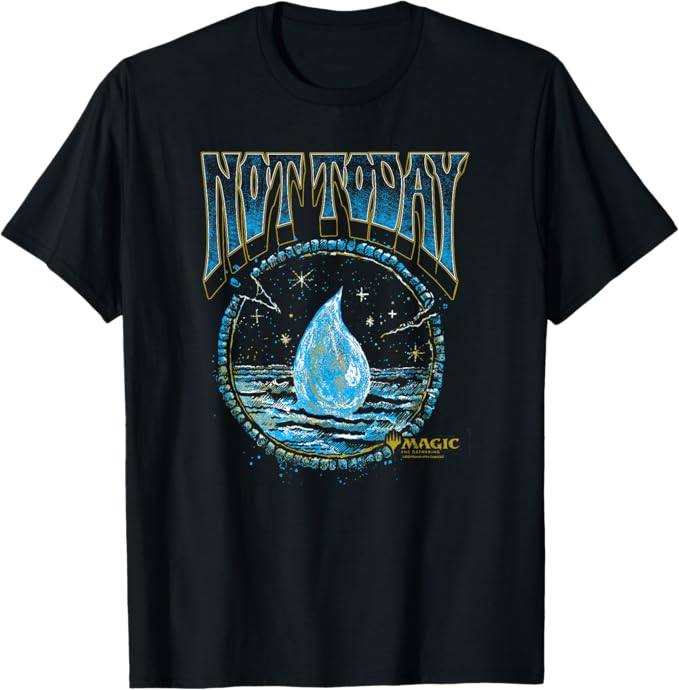Magic: The Gathering Blue Mana Not Today T-Shirt (MEDIUM)