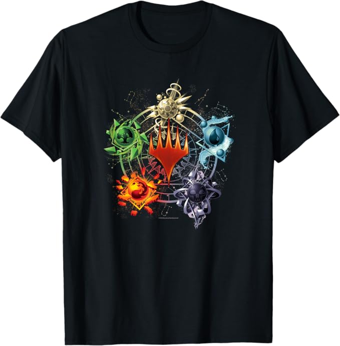 Magic: The Gathering Mana Type Circle T-Shirt (MEDIUM)