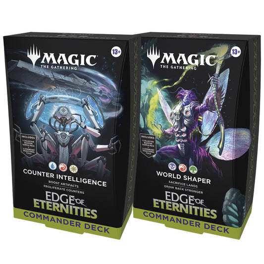 Edge of Eternities Commander Deck Set (World Shaper & Counter Intelligence)