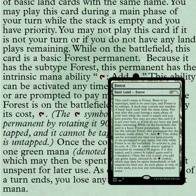 The Full-Text Lands (Non-Foil)