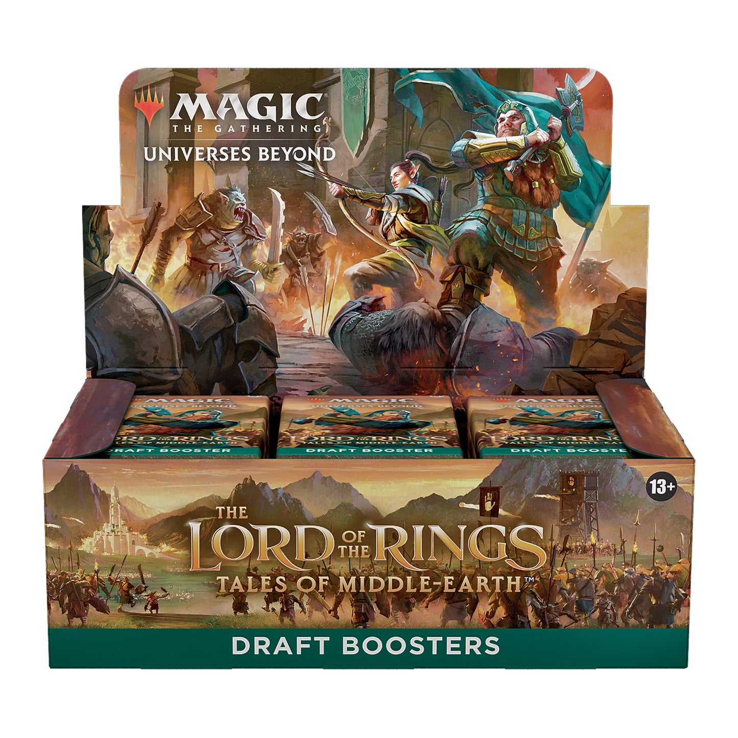 Magic: The Gathering The Lord of The Rings: Tales of Middle-Earth Draft Booster Box - 36 Packs + 1 Box Topper Card
