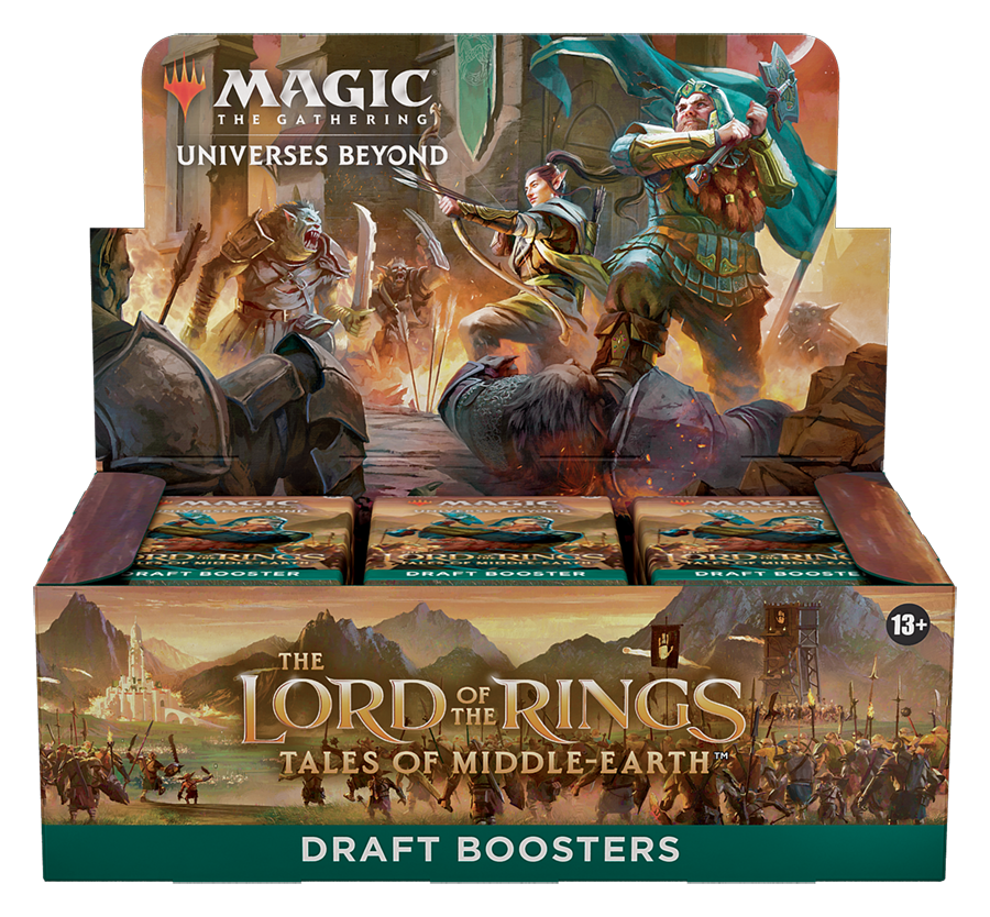 Magic: The Gathering The Lord of The Rings: Tales of Middle-Earth Draft Booster Box - 36 Packs + 1 Box Topper Card