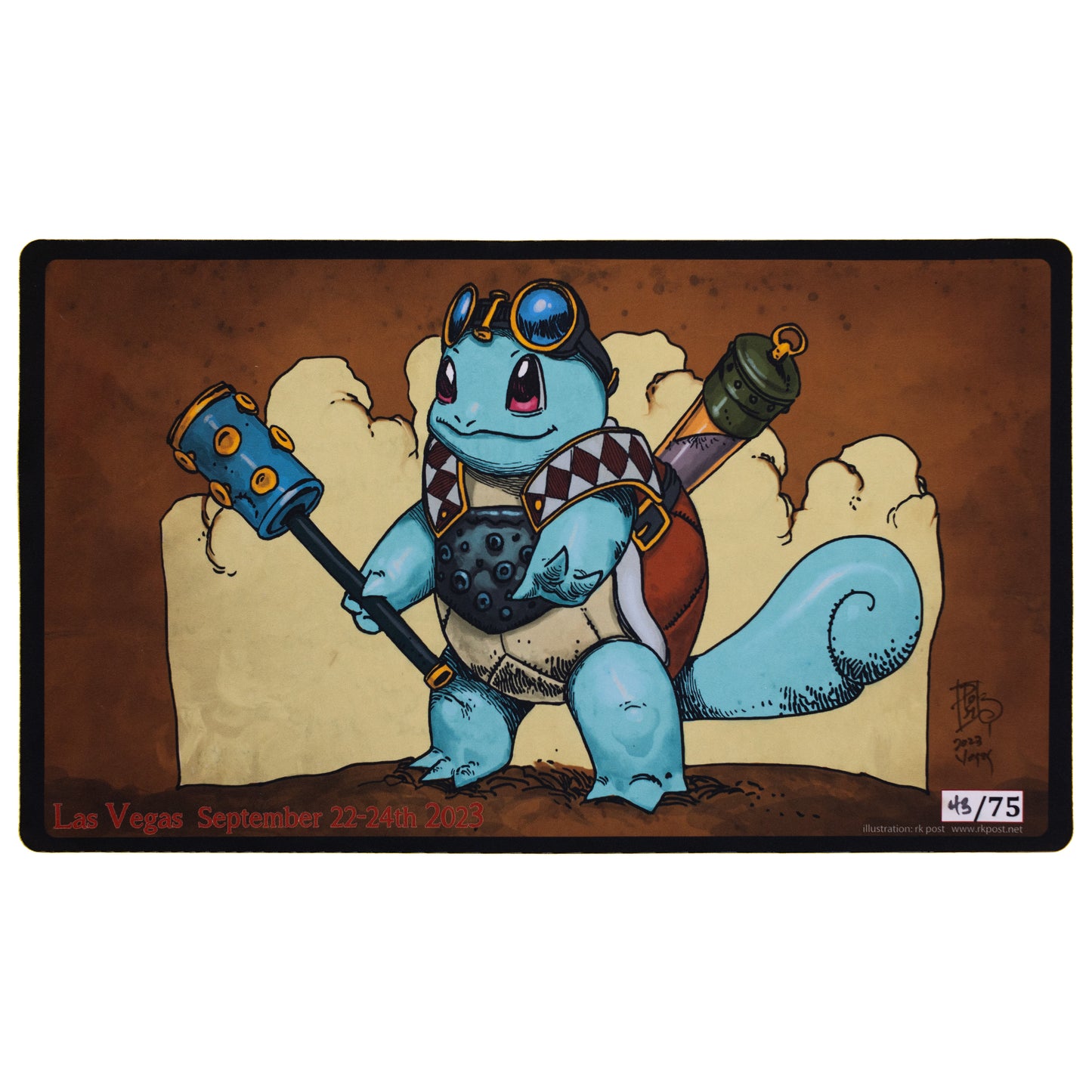 Squirtle Signed RK Post (43 of 75) Playmat - MagicCon Vegas 2023