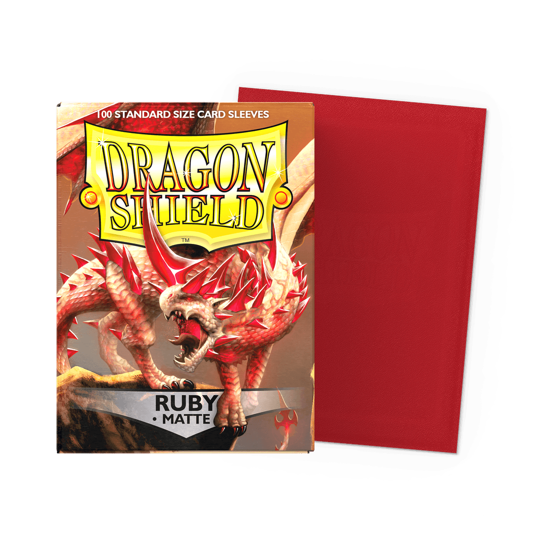 Dragon Shield Ruby Matte Sleeves - Standard Size