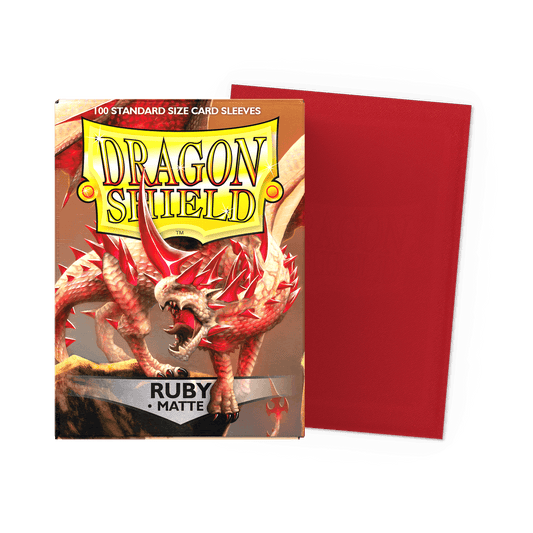 Dragon Shield Ruby Matte Sleeves - Standard Size