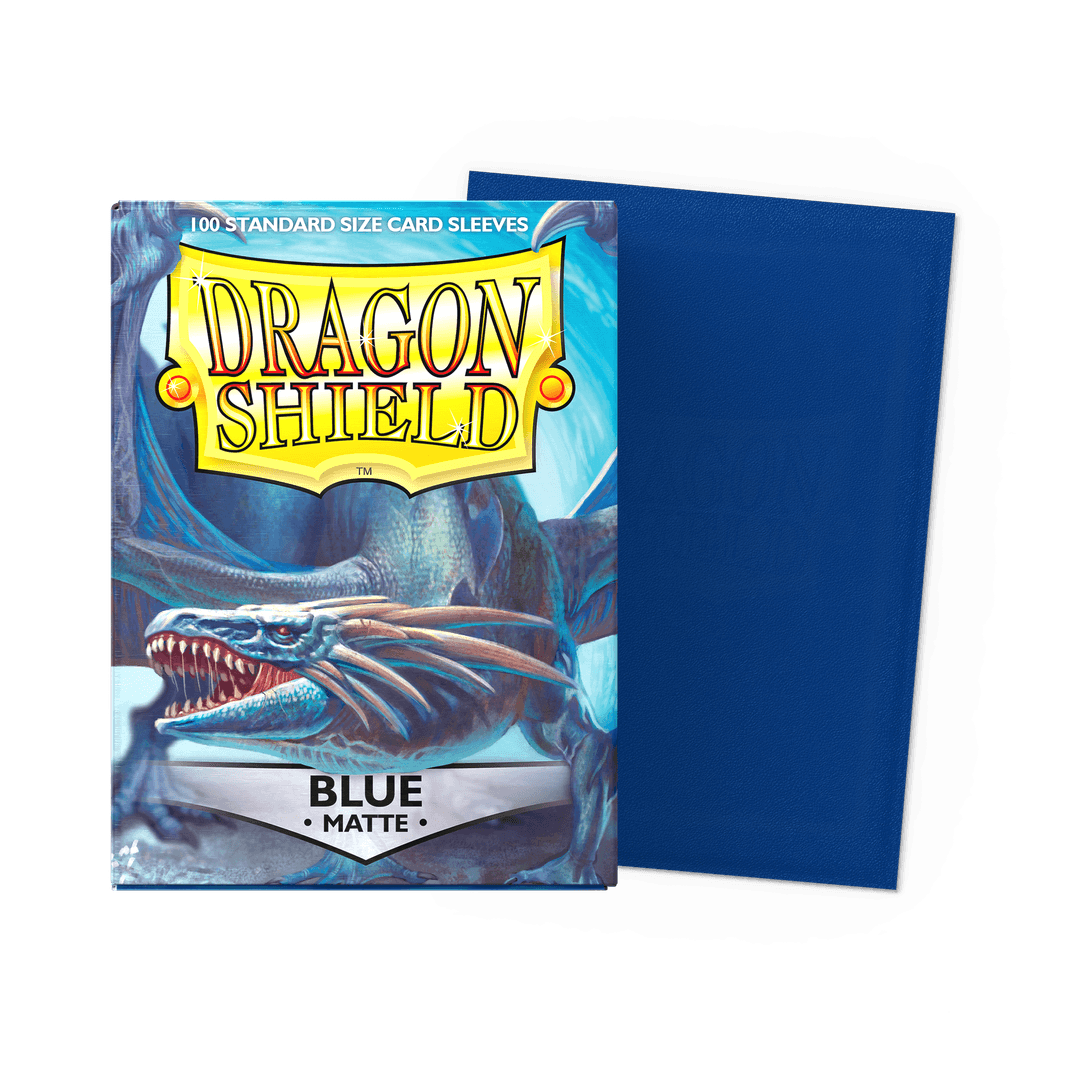 Dragon Shield Blue Matte Sleeves - Standard Size