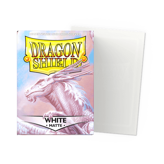 Dragon Shield White Matte Sleeves - Standard Size