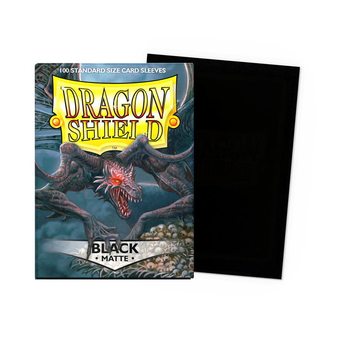 Dragon Shield Black Matte Sleeves - Standard Size