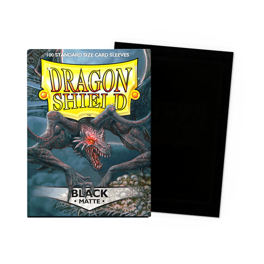 Dragon Shield Black Matte Sleeves - Standard Size