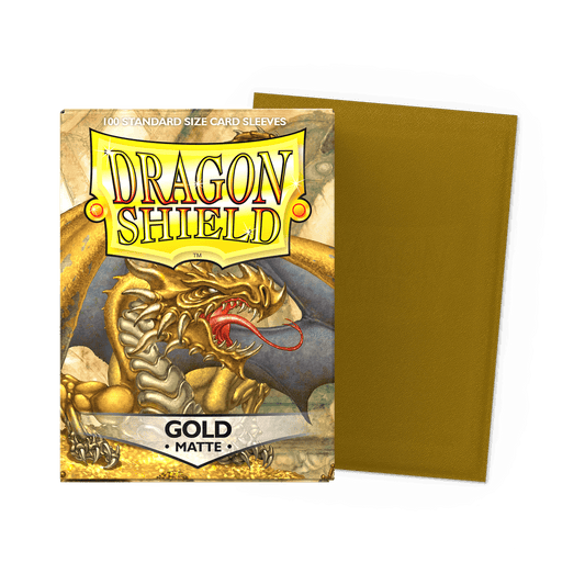 Dragon Shield Gold Matte Sleeves - Standard Size
