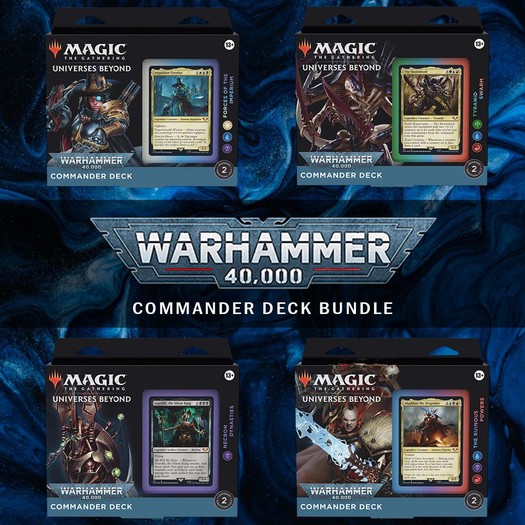 Warhammer 40k Universes Beyond Commander Deck Bundle (4 Decks)
