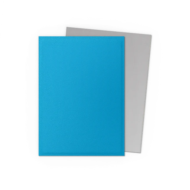 Dragon Shield Sky Blue & Silver Matte Dual Sleeves – 100 Standard Size TCG Card Sleeves