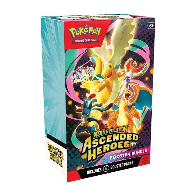 Pokémon TCG: Mega Evolution - Ascended Heroes Booster Bundle (6 Booster Packs)