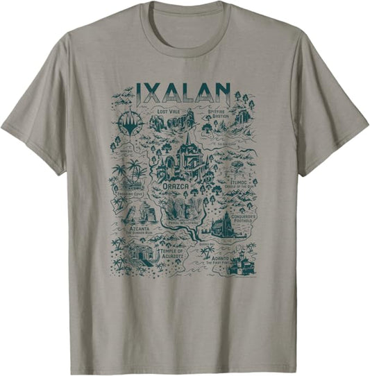 Magic: The Gathering Ixalan Distressed Treasure Map T-Shirt (MEDIUM)