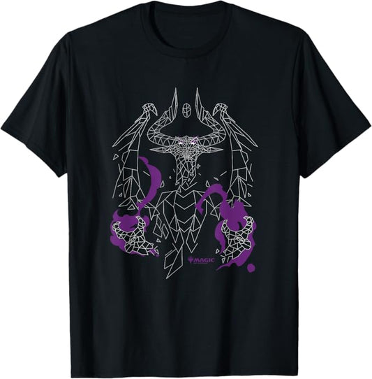Magic: The Gathering Nicol Bolas Daunting Dragon God Outline T-Shirt (MEDIUM)