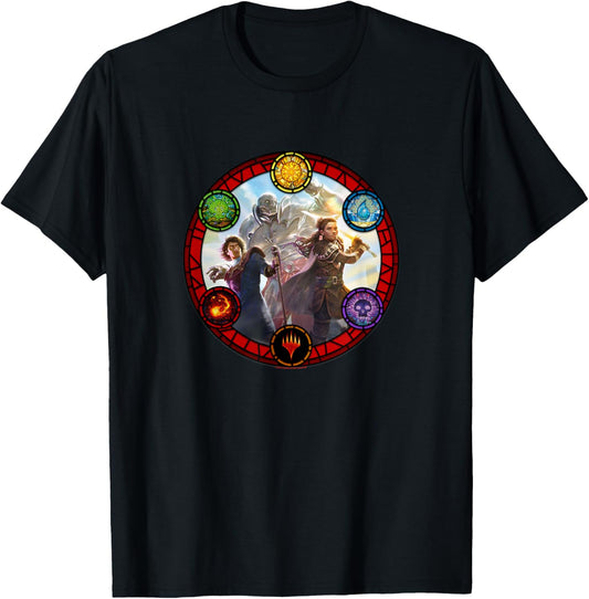 Magic: The Gathering Dominaria Jodah Karn Shanna Group Shot T-Shirt (MEDIUM)