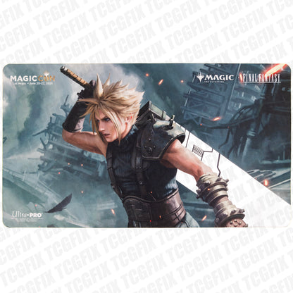 mtg final fantasy sephiroth playmat MagicCon Las Vegas 2025 Cloud & Sephiroth Foil Sword Playmat Set (2-Pa – TCGFIX