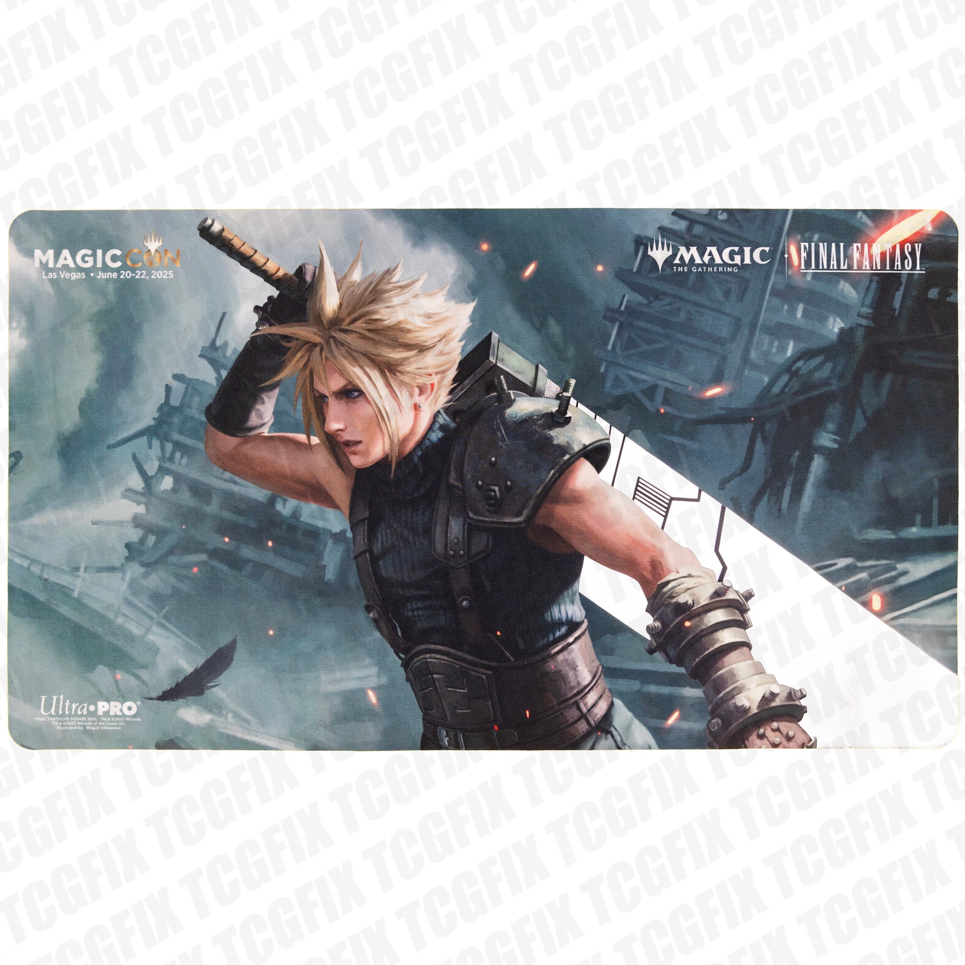 MagicCon Las Vegas 2025 Cloud & Sephiroth Foil Sword Playmat Set (2-Pa TCGFIX MagicCon Las Vegas 2025 Cloud & Sephiroth Foil Sword Playmat Set (2-Pa TCGFIX