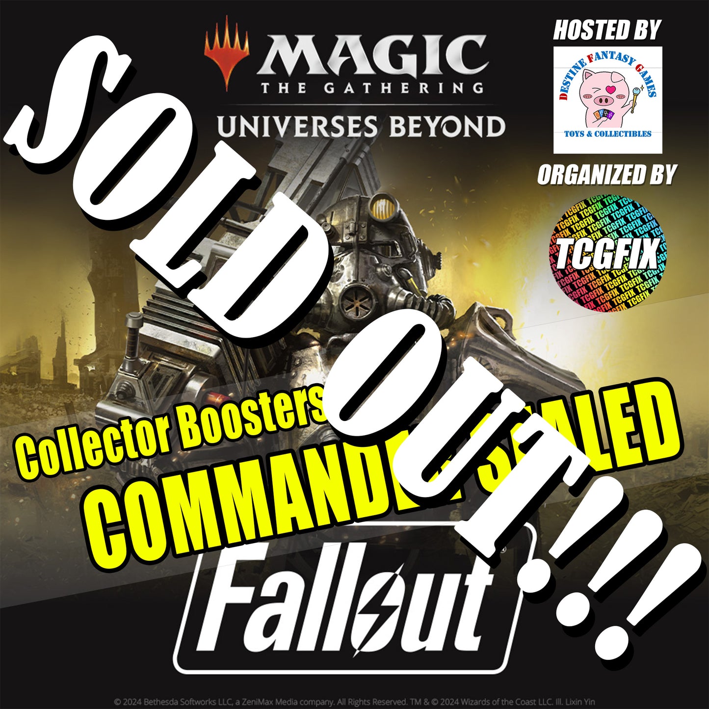 Fallout Commander Sealed @ Destine Fantasy Games (March 14 @ 6PM)