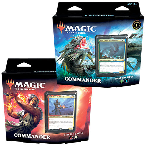 Commander Legends Commander Deck Set – Arm for Battle & Reap the Tides (2 Deck Bundle)