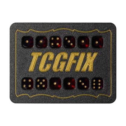 TCGFIX Magnetic Dice Vault – Chessex Gemini Translucent Red-Violet/Gold 12mm D6