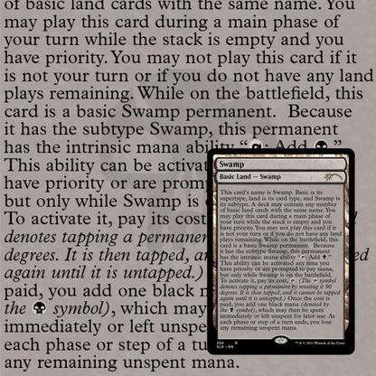 basic land cards mtg The Full-Text Lands (Non-Foil) – TCGFIX