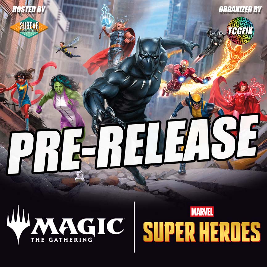 Marvel Super Heroes Pre-Release Sealed @ Subpar Minigolf Alameda (Wednesday Jun. 24 @ 6PM)