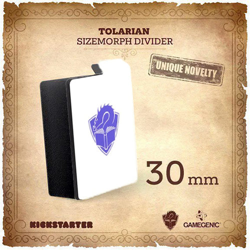 Gamegenic Sizemorph Divider 66 × 92 mm – White Tolarian Emblem Card Organizer