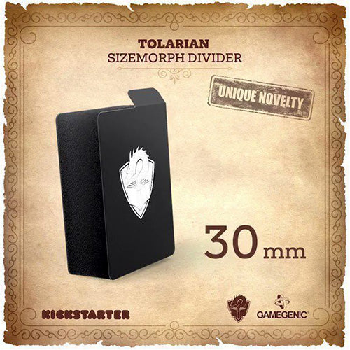 Gamegenic Sizemorph Divider 66 × 92 mm – Black Tolarian Emblem Card Organizer