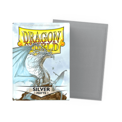 Dragon Shield Silver Matte Sleeves - Standard Size