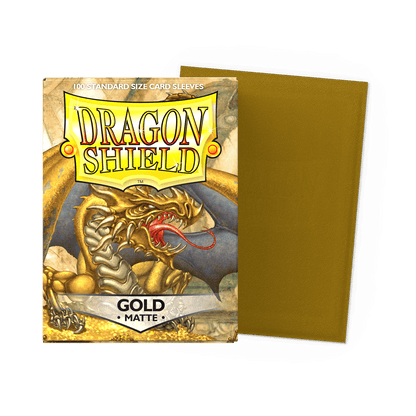 Dragon Shield Gold Matte Sleeves - Standard Size