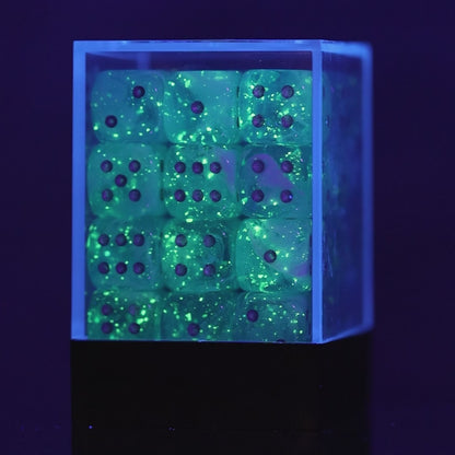 Chessex Luminary Sky/Silver 36× 12mm D6 Dice Block (CHX 27966)